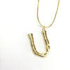 Oversized capital Initial Necklace Custom Name Large 26 Letters Alphabet Punk Style Gold Color Alloy Jewelry for Women