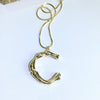 Oversized capital Initial Necklace Custom Name Large 26 Letters Alphabet Punk Style Gold Color Alloy Jewelry for Women