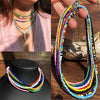 Bead Necklace Handmade Seed Bead Choker Colorful Bohemian Colorful Beaded Short Collar Necklace Women'S Jewelry Gift