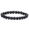 Beaded Bracelet 8mm Natural Stone Lava Tiger Eye Black Onyx Matte Healing Beads Bangle Stretch Charm Yoga For Women Men Jewelry