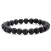Beaded Bracelet 8mm Natural Stone Lava Tiger Eye Black Onyx Matte Healing Beads Bangle Stretch Charm Yoga For Women Men Jewelry