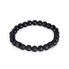 Beaded Bracelet for Men Natural Stone Beads Wristband Volcanic Stone Hand Bracelets Bangle   Jewelry Gift