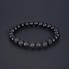 Beaded Bracelet for Men Natural Stone Beads Wristband Volcanic Stone Hand Bracelets Bangle   Jewelry Gift
