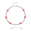 Beaded Choker Necklace Handmade Flower Necklace  For women Teen Girls Beach Necklace