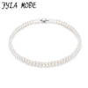 Beaded Choker Necklaces 2020 Fashion Wedding Jewelry 7-8mm Round Pearl White Pink Purple Torques For Women Gifts