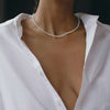 Beaded Choker Pearl Necklace For Women Elegant Wedding Girl Female Collar Gold Chains Bead Necklace  Jewelry 2021