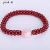 Beaded garnet bracelet for women Fancy beaded garnet jewelry of bracelets
