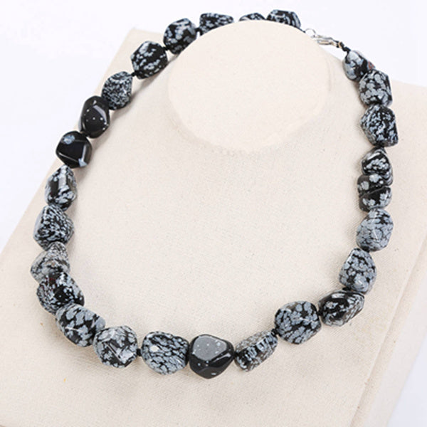 Beads Natural Stone Necklaces Tassel Women Big Necklace Amber Gem Men Irregular Star Jewelry Power Crystal Knotted Yoga Necklace