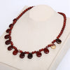 Beads Natural Stone Necklaces Tassel Women Short Necklace Chain Men Statement Jewelry Boho Maxi Necklaces Agate Amber Jade Gifts