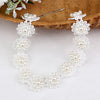 Beadsland Chokers Necklaces Simulated-pearl Handiwork Flower Shape Design Ethnic Woman Girl Party Festival Gift 40157