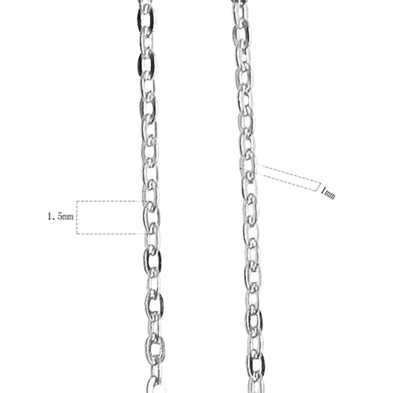 925 Sterling Silver Bulk Chain Cable Chain Unfinished Chains For Jewelry Making ID30539