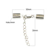 925 Sterling Silver Clasp Cord End With Two Hole Cord End Cap Jewelry Accessory Handmake Bracelet For Her ID36514