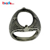 925 sterling silver new ring   mount ring settings for natural stone fit 15.5x11.5mm rings for women ID 32279