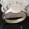 925 sterling silver rings jewelry ring blank with 12mm flat pad nice for glass cabochons and resin diy gift ID 28723