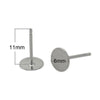 ID 26690   alibaba flat back Earring findings as 925 sterling silver Stud post earring base 10 pair per lot