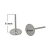 ID 26690   alibaba flat back Earring findings as 925 sterling silver Stud post earring base 10 pair per lot