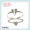 ID26777 heart ring   elegant trendy rings 925 silver knuckle rings