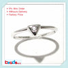 ID26778 personalized design of first knuckle rings 925 silver mid finger ring