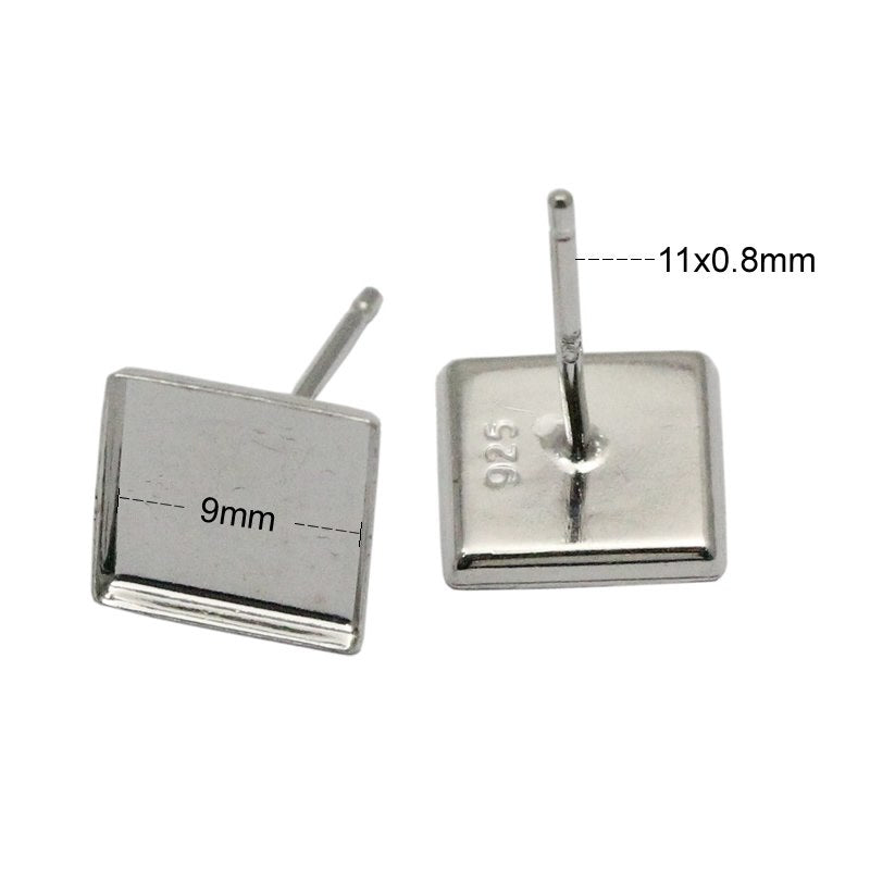 ID26846   fine jewelry of silver earings in factory price new design stud earrings