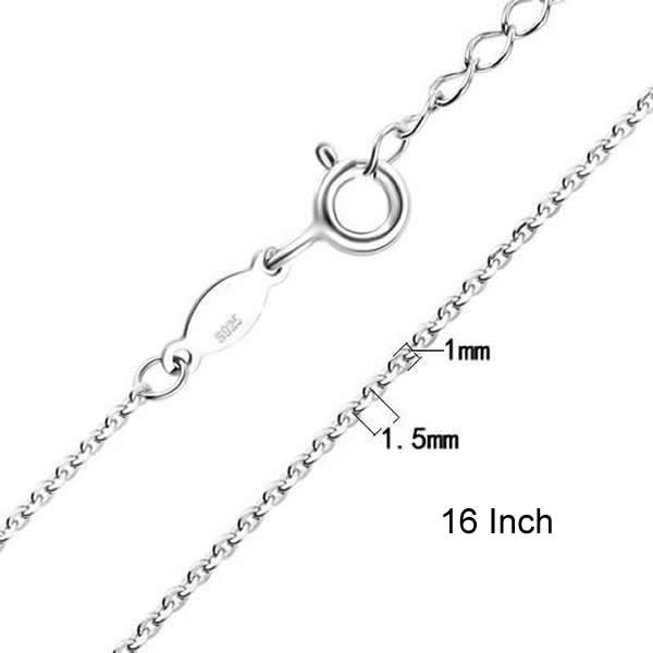 sterling silver chain necklace for women fashion necklace party gift   ID 33700