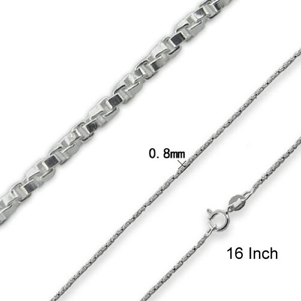 sterling silver chain necklace for women fashion necklace party gift   ID 33700