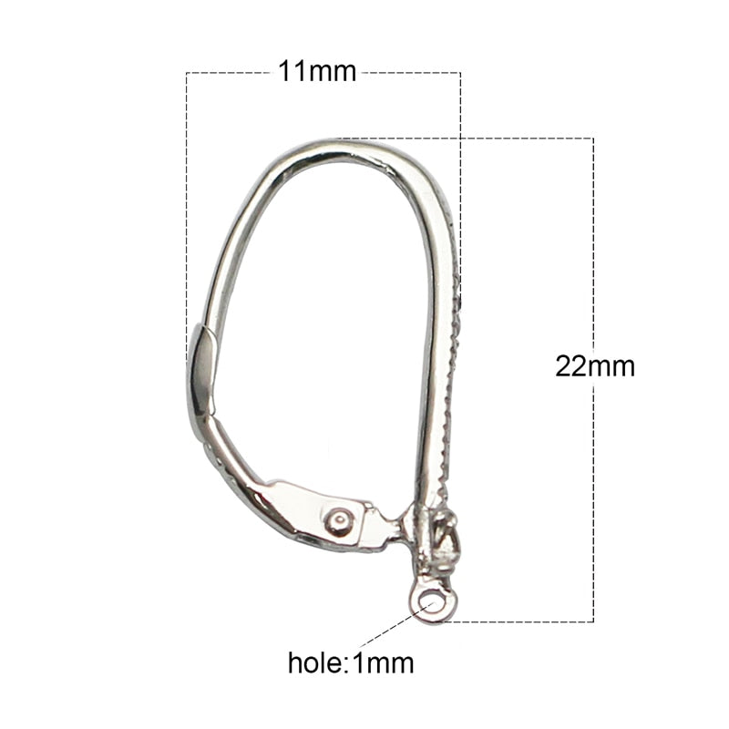 sterling silver earring leverbacks component french earring hook christmas gift for girlfriend ID36589