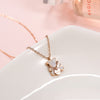 Bear Stainless Steel Necklace Without Fading Cute Simple Rose Gold Clavicle Chain Women's Necklace Stainless Steel Jewelry