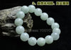 Beautiful 12-13mm Natural Grade A Jadeite Light Green Round Beads Lucky Bracelet + Certificate Fine Jewelry for woman