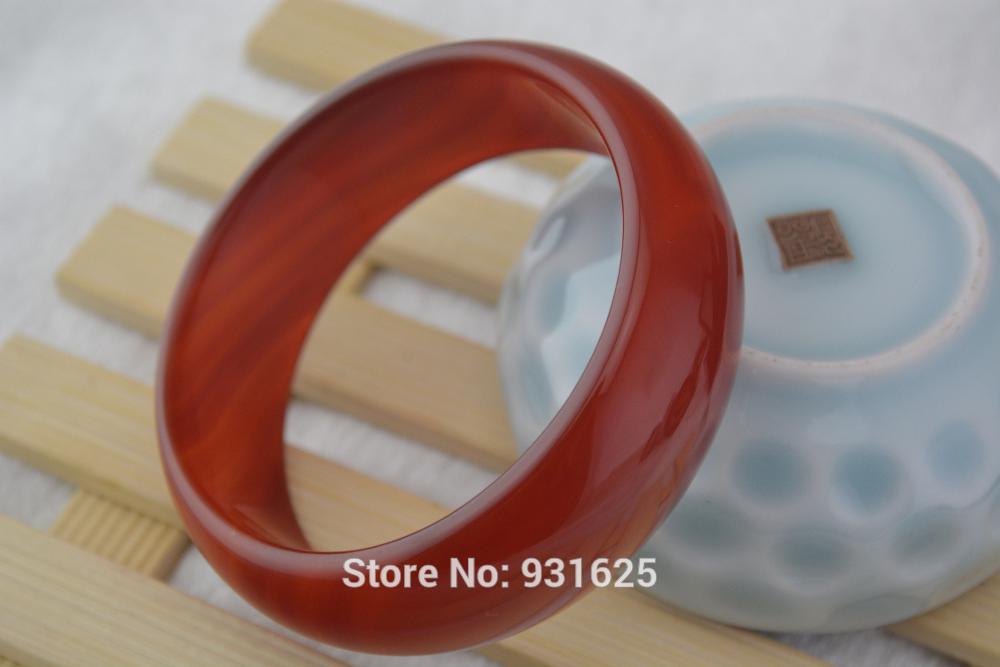 Beautiful 20-23mm wide Natural Red Bangle Handmade Woman's Bracelet Fashion Red Bangles Fine Jewelry 57-62mm