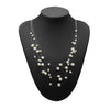 Beautiful Baroque Multi-layer Pearl Necklace for women 925 sterling silver Nine Natural pearl colors necklace