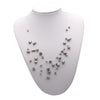 Beautiful Baroque Multi-layer Pearl Necklace for women 925 sterling silver Nine Natural pearl colors necklace