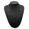 Beautiful Baroque Multi-layer Pearl Necklace for women 925 sterling silver Nine Natural pearl colors necklace