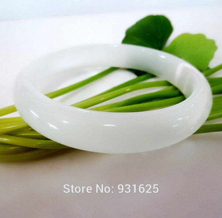 Beautiful Natural 13-15mm wide White Opal Gem Stone Lucky Bangle Pretty Woman's Bracelet 59-60mm Fashion Fine Jewelry