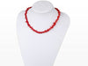 Beautiful Strand Red Coral Necklace with Lobster Claw Clasp Length 46cm