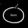 Beautiful White Imitation Pearl Choker Necklace Big Round Pearl Wedding Necklace for Women Charm Jewelry