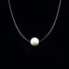 Beautiful White Imitation Pearl Choker Necklace Big Round Pearl Wedding Necklace for Women Charm Jewelry