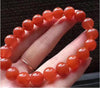 Beautiful   Full Meat South 10mm Jade bracelets Original Natural Baoshan Persimmon Red Agate
