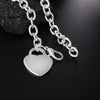 Beautiful romantic heart card 925 sterling silver Bracelet for woman fine noble jewelry Wedding party Holiday gifts