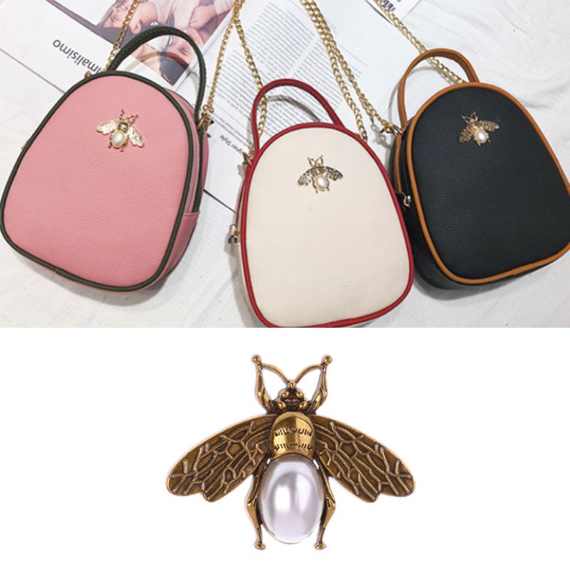 Bee Metal Bag Decoration for DIY Shoulder Bags Casual Tote Messenger Accessories