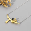 Bee and Dripping Honey Pendant Necklace Charm golden silver color bee chain necklace Designer Fine animal Jewelry gift for Women