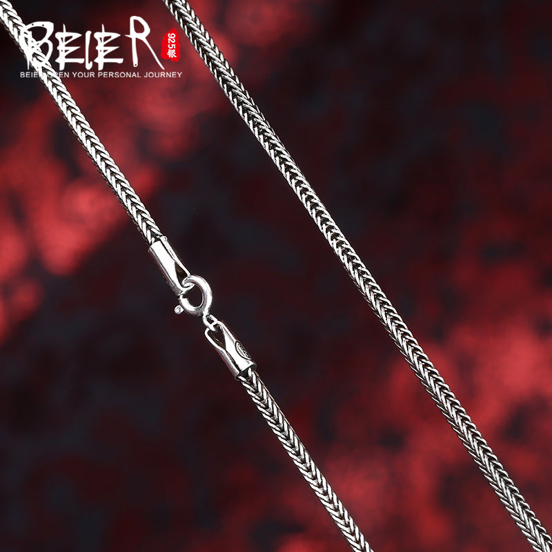 2020 100% 925 silver sterling necklaces pendants trendy fine jewelry chains for women/men Gift BR-XL001