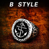316L Stainless Steel Antique silve biker men   High Quality fashion   ring jewelry LR487