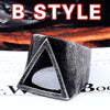 316L Stainless Steel vintage retro punk fashion triangle men jewelry fingur man rings valentine anillos viking LR543