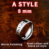 316L Stainless steel Fashion Style MEN and women Retro Odin Jewelry Viking Female Amulet Vintage Norse Rune words Rings