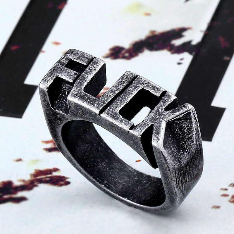 316L Stainless steel fashion co trend men ring Jewerly Free shipping LR545