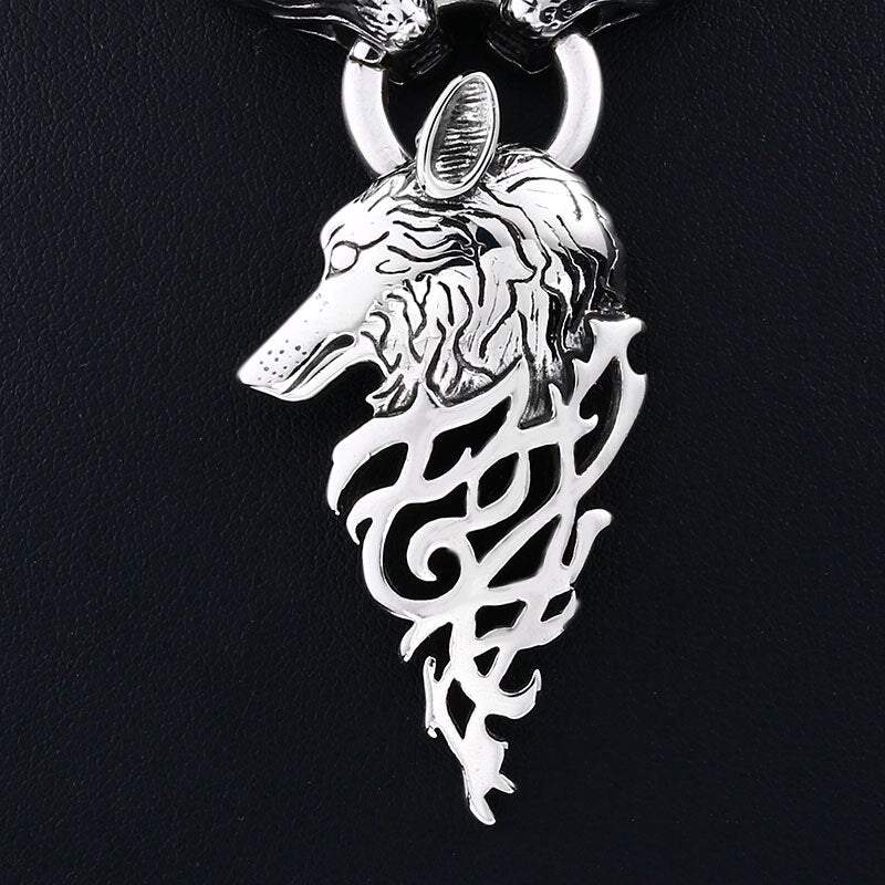Beier 316L stainless Norse Vikings Amulet Raven Wolf Head Thor's Hammer Mjolnir Original Animal Viking pendant Jewelry LP433