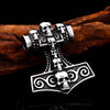 Beier 316L stainless Viking Norse Odin Thors Mjolnir Hammer Men  scandinavian Necklace pendant skull Jewelry LP390