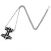 Beier 316L stainless Viking Norse Odin Thors Mjolnir Hammer Men  scandinavian Necklace pendant skull Jewelry LP390