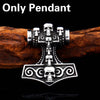 Beier 316L stainless Viking Norse Odin Thors Mjolnir Hammer Men  scandinavian Necklace pendant skull Jewelry LP390
