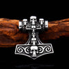 Beier 316L stainless Viking Norse Odin Thors Mjolnir Hammer Men  scandinavian Necklace pendant skull Jewelry LP390